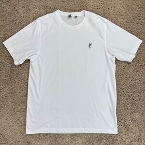 Ashworth Golf T-Shirt Mens L White Short Sleeve Embroidered Logo‎ Top